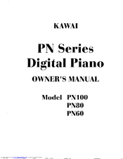 Kawai Digital Piano PN80 Owner's Manual