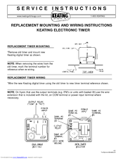 Keating Of Chicago Electronic Timer Wiring Instruction