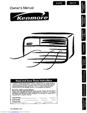 Kenmore 309000845 Owner's Manual