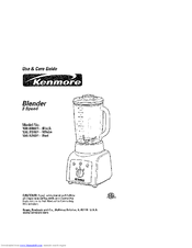 Kenmore 100.80001 Use And Care Manual
