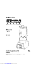 Kenmore 100.90001 Use And Care Manual