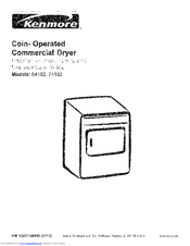 Kenmore 7418 - 5.7 cu. Ft. Coin Operated Gas Dryer Use And Care Manual