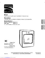 Kenmore ELITE 796.9051 Series Use And Care Manual