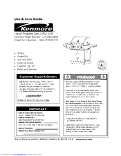Kenmore 119.16312800 Use & Care Manual