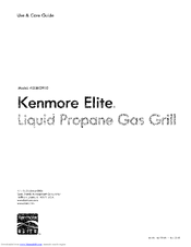 Kenmore 415.1613911 Use And Care Manual