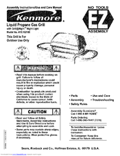 Kenmore 415.16218 Use And Care Manual