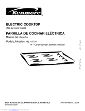 Kenmore 790. 4272 Use And Care Manual
