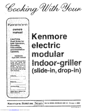 Kenmore Kitchen Grill Operating Instructions Manual