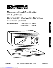 Kenmore 721.63659 Use And Care Manual