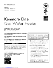 Kenmore ELITE 153.33262 Use And Care Manual