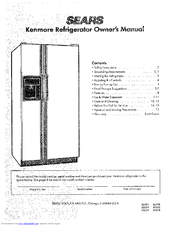 Kenmore 53271 Owner's Manual
