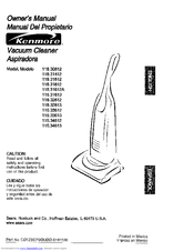 Kenmore 116,32612 Owner's Manual
