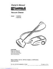 Kenmore 116.20512 Owner's Manual