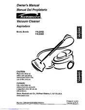 Kenmore 116.22823 Owner's Manual