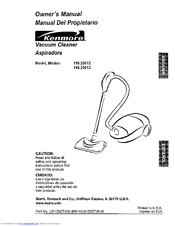 Kenmore 116.23812300 Owner's Manual