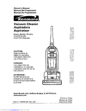 Kenmore 216.37010 Owner's Manual