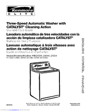 Kenmore 110.2405 series Use And Care Manual