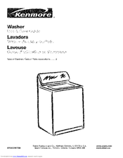 Kenmore W10026670A Use And Care Manual