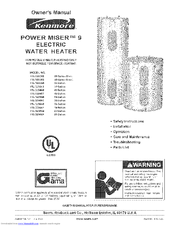 Kenmore POWER MISER 153.329561 Instruction Manual