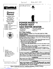 Kenmore POWER MISER 153.335962 Owner's Manual