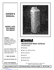 Kenmore UltraSoft 200 625.388200 Owner's Manual