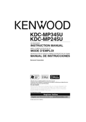 Kenwood KDC-MP245U Instruction Manual