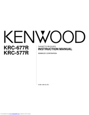 Kenwood KRC-677R Instruction Manual