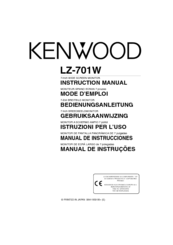 Kenwood LZ-701W Instruction Manual