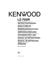 Kenwood 702IR - LZ - LCD Monitor Instruction Manual