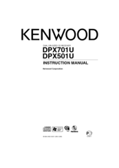 Kenwood DPX701U Instruction Manual