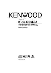 Kenwood KDC-X9533U Instruction Manual