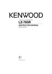 Kenwood LZ-760R Instruction Manual