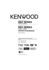 Kenwood DDX Series Instruction Manual
