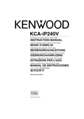 Kenwood KDV-MP6439U Instruction Manual