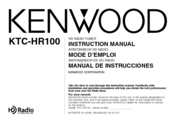 Kenwood KTC-HR100 Instruction Manual
