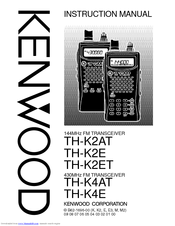 Kenwood TH-K2E Instruction Manual