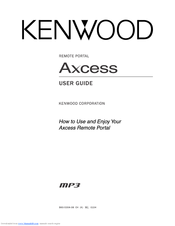 Kenwood Axcess User Manual