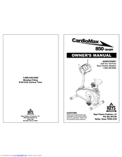 Keys Fitness Cardiomax 850 Upright Owner's Manual