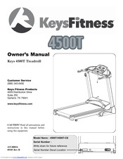 Keys Fitness 4500T-CE Owner's Manual