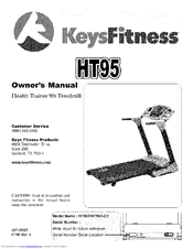 Keys Fitness HT95 Owner's Manual