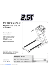 Keys Fitness KF-2-5T Owner's Manual