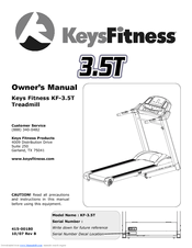 Keys Fitness Treadmill KF-3.5T Owner's Manual