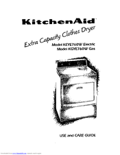 KitchenAid KGYE760W Use And Care Manual