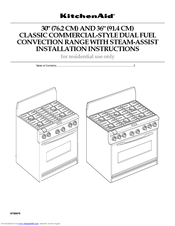 KitchenAid Architect Series KDRP767RSS Installation Instructions Manual