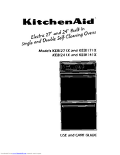 KitchenAid KEBI271X Use And Care Manual