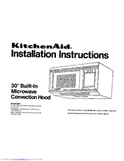 KitchenAid KHMC106W Installation Instructions Manual