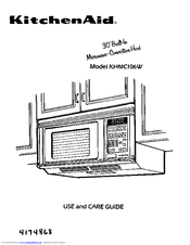 KitchenAid KHMC106W Use And Care Manual