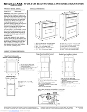 KitchenAid Architect Series II KEBU208SSS Dimension Manual