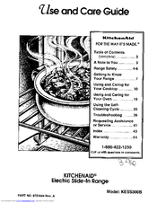 KitchenAid KESS300B Use And Care Manual