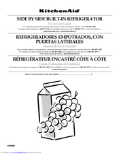 KitchenAid Side-by-Side Referigerator Use And Care Manual